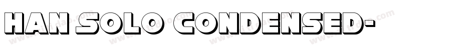 Han Solo Condensed字体转换